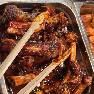 a variety of food items