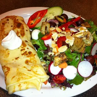 Potato pierogi crepe - yumm!!