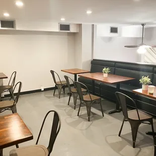 upstairs seating, great for friends or getting some work done.