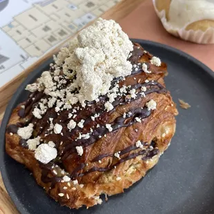 Chocolate halva croissant