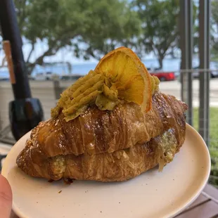 Pistachio croissant