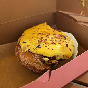 Passionfruit Cheesecake Cruffin