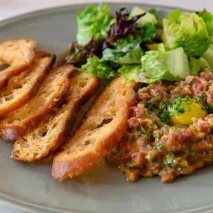 Steak Tartare with quail egg. Absolutely divine!