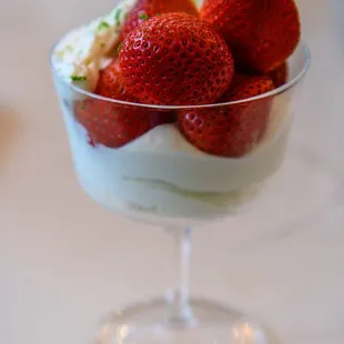 Berries with Chantilly creme.