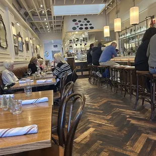 Inside the restaurant