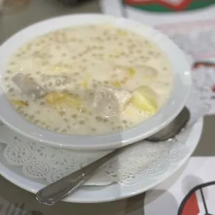Sago with mochi
