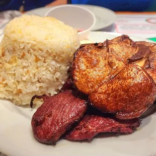 Pork chop and topsilog silog