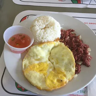 Corn Beef Silog