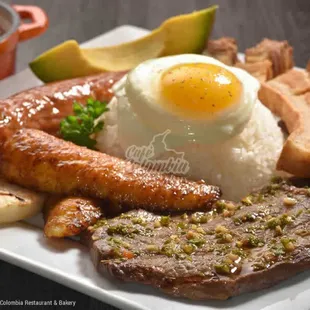 a plate of mexican food