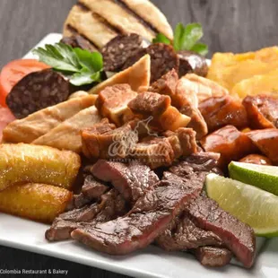 a plate of mexican food