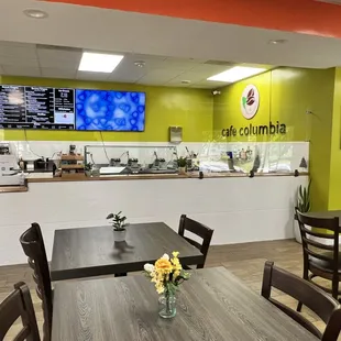 the interior of the restaurant