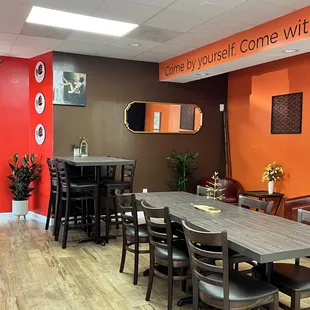 the interior of a restaurant