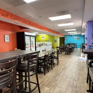 the interior of a restaurant