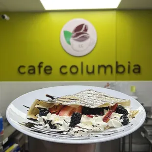 Order up! Berries and Cream Crepe!