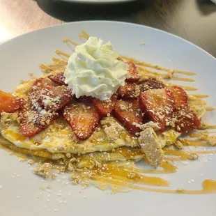 Strawberry cheesecake crepe