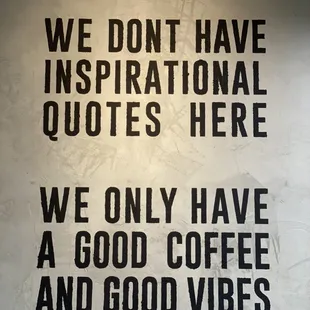 Good coffee and good vibes