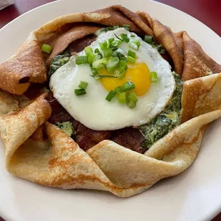 Bacon and Egg Crepe