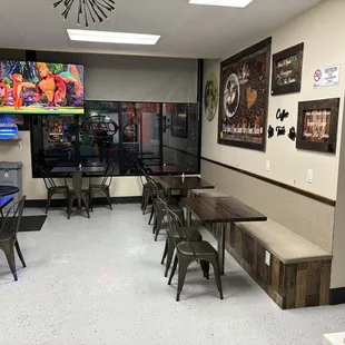 the interior of a coffee shop