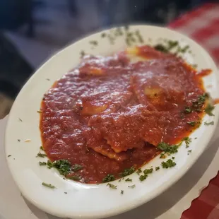 Beef ravioli