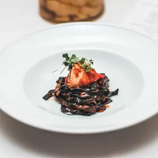a plate of food on a table