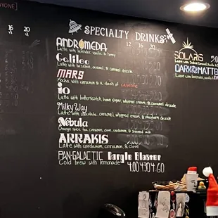 menu as of Dec 2022