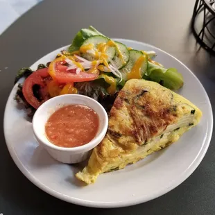 Tortilla Hispaniola w/side salad.