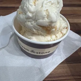 Butterscotch ice cream tasted a bit of sitaphal in it