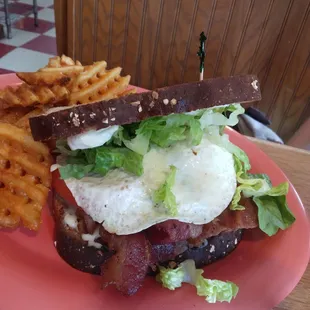 BLT with egg.