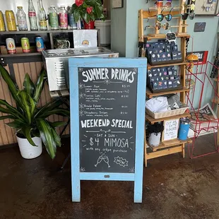 Seasonal menu