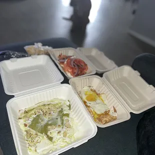 -Tokyo crepe and sunny side up eggs -Salmon bagel