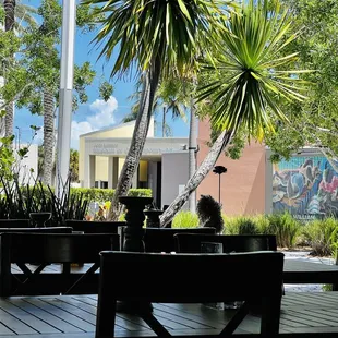 Next to museum