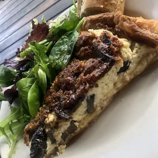 Goat Cheese and Mushroom Quiche