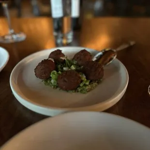 a plate of food on a table