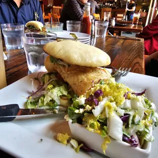 Calamari Steak Sandwich