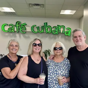 Smiling after a sip of yumminess!