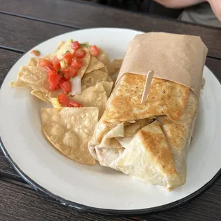 El Vegano Breakfast Vegan Burrito