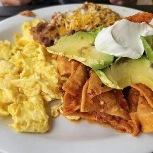 Chilaquiles - last weekend of every month. Delicious but too spicy.