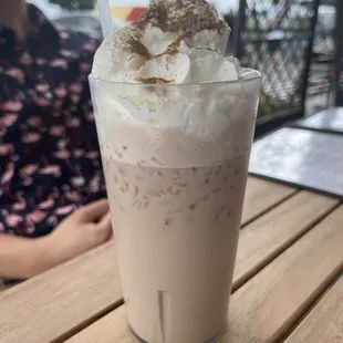 Iced chai tea latte