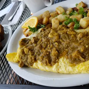 Chile Verde Omelette