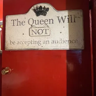 the queen will not be accepting an audience