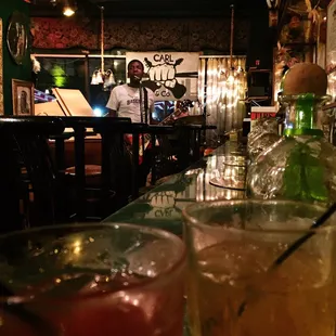 Strong drinks &amp; good live music. Good vibe for low key drinking &amp; chatting.