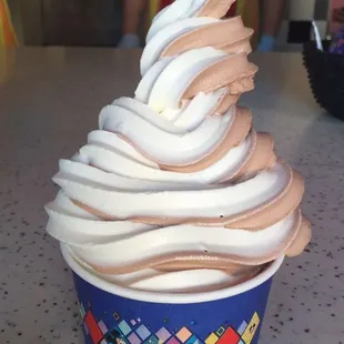 Giant soft-serve yogurt