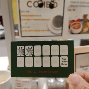 Remember to get a stamp card!