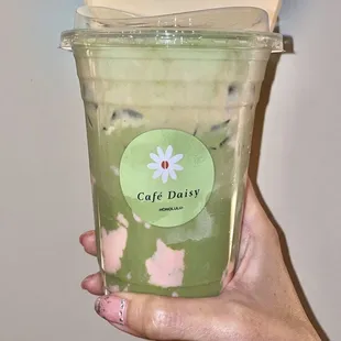 Strawberry Matcha Latte $5.75