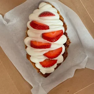 Strawberry Croffle