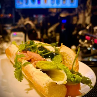 Smoked Salmon Banh Mi w/ Truffle Aioli