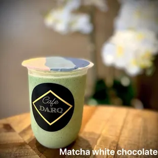 Matcha white chocolate smoothie