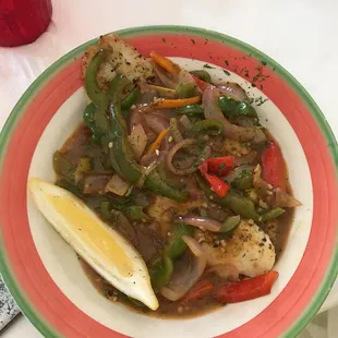 Creole pepper lunch plate, smells amazing!