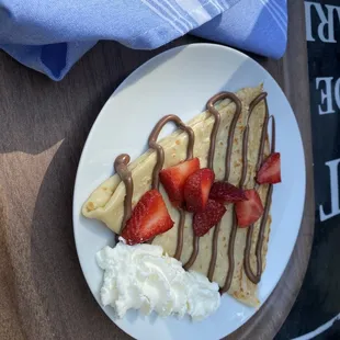 Strawberry and Nutella Crepe