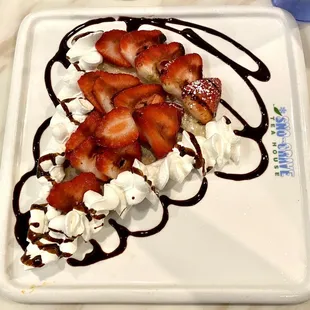 Strawberry crepe
